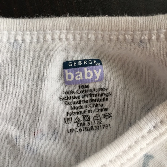 🚨4/$15🚨 George Blue Puppies Onesie - Picture 7 of 7